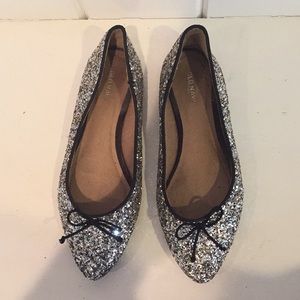 Old Navy, silver, sparkly, shoes size 6